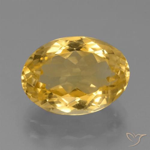 6.54ct Natural ouro médio Citrino, oval, VVS