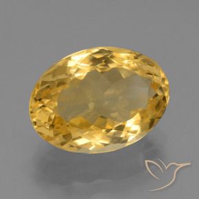 Citrino ouro médio Natural 6.54ct, oval, VVS