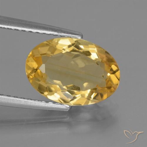 2.63ct Natural ouro brilhante Citrino, oval, VVS