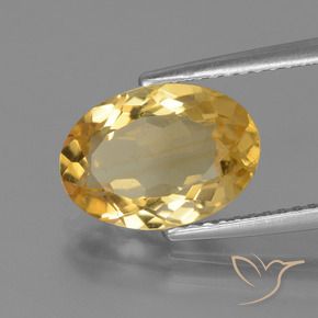 Citrino ouro brilhante Natural 2.63ct, oval, VVS