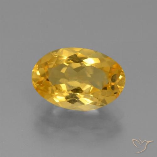 2.21ct Natural Laranja Dourado Profundo Citrino, oval, VVS