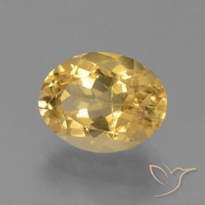 Citrino ouro médio Natural 3.51ct, oval, VS