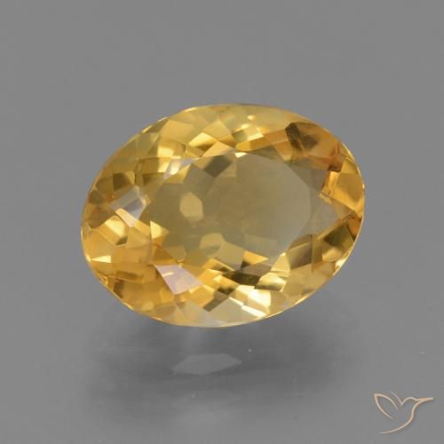 Citrino Dourado Médio-escuro Natural 2.95ct, oval, VVS
