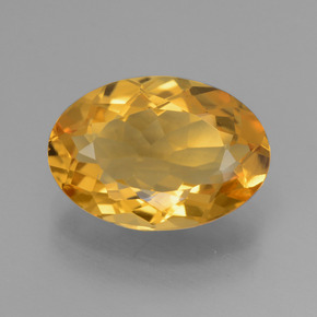 Citrino dourado natural 3,18ct, corte oval, VVS