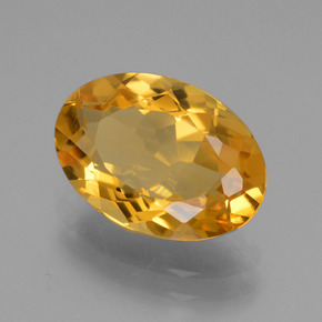 Citrino dourado natural 3,18ct, corte oval, VVS