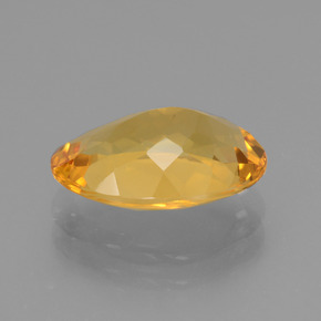 Citrino dourado natural 3,18ct, corte oval, VVS