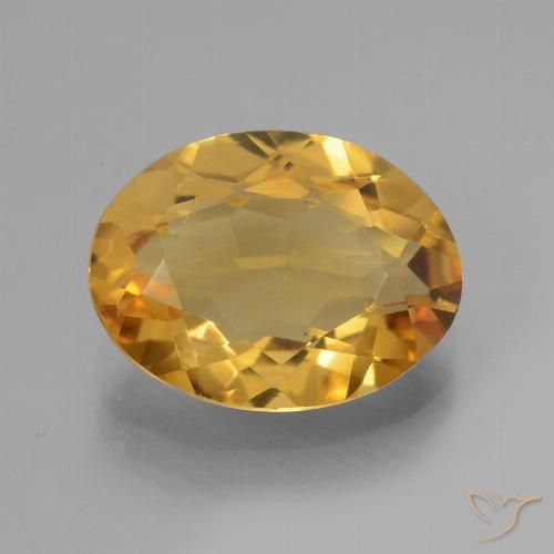 3.18ct Natural Dourado Escuro Citrino, oval, VVS-VS