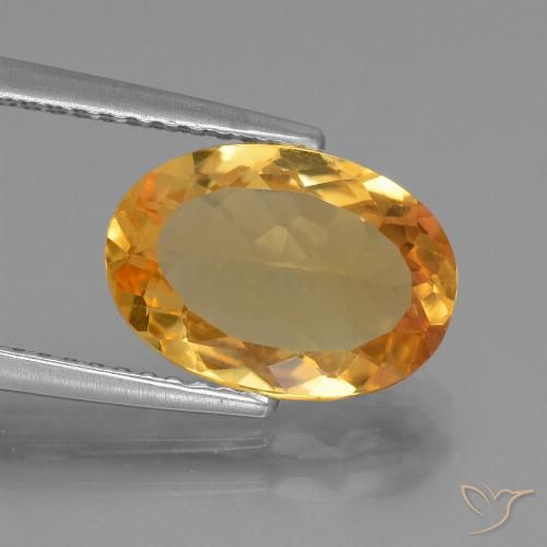 2.70ct Natural Laranja Profundo-Ouro Citrino, oval, VVS