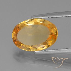 Citrino Laranja Profundo-Ouro Natural 2.70ct, oval, VVS