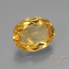 Citrino Dourado Médio-escuro Natural 3.05ct, oval, VVS