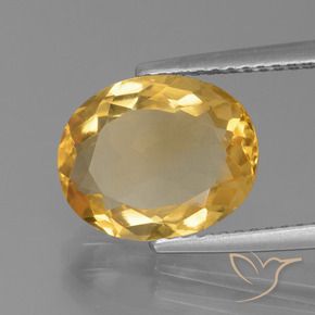 Citrino ouro médio Natural 3.12ct, oval, VVS