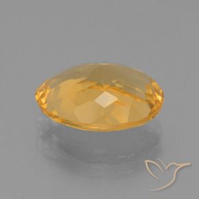 Citrino Laranja Dourado Profundo Natural 3.45ct, oval, VVS