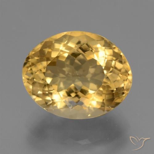 6.89ct Natural ouro brilhante Citrino, oval, VVS