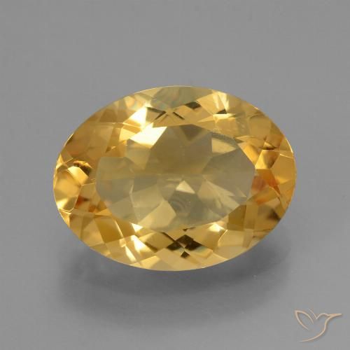 4.90ct Natural Dourado Médio-escuro Citrino, oval, VVS