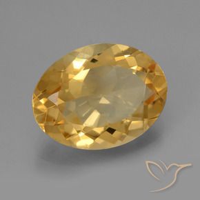 Citrino Dourado Médio-escuro Natural 4.90ct, oval, VVS