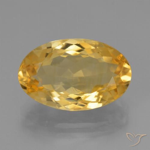 5.44ct Natural Laranja Dourado Profundo Citrino, oval, VVS