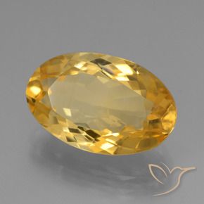 Citrino Laranja Dourado Profundo Natural 5.44ct, oval, VVS