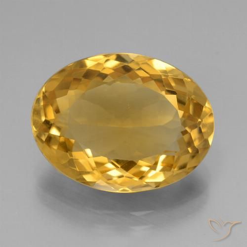 6.40ct Natural Dourado Escuro Citrino, oval, VS