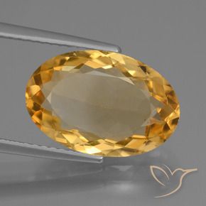 Citrino Laranja-Ouro Natural 4.72ct, oval, VVS