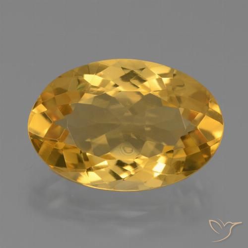 6.22ct Natural Laranja Dourado Profundo Citrino, oval, VVS