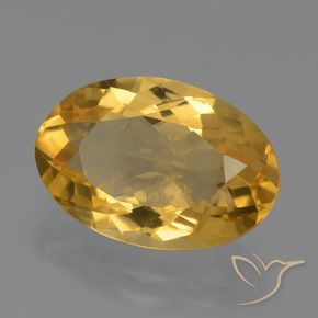 Citrino Laranja Dourado Profundo Natural 6.22ct, oval, VVS