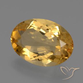 Citrino Dourado Médio-escuro Natural 6.30ct, oval, VVS