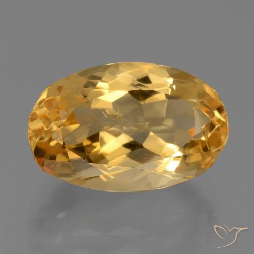 6.29ct Natural Dourado Escuro Citrino, oval, VS-SI