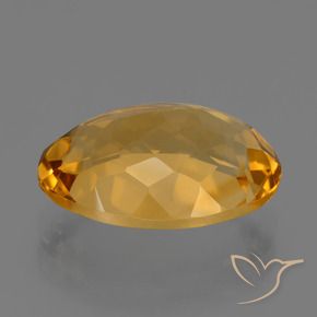 Citrino Laranja Dourado Profundo Natural 5.53ct, oval, VVS