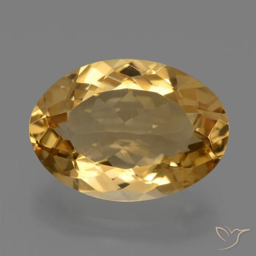 6.08ct Natural Laranja Dourado Profundo Citrino, oval, VVS