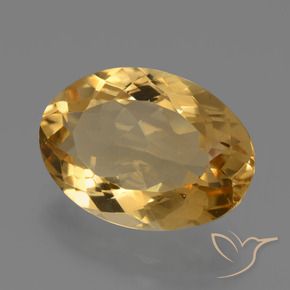 Citrino Laranja Dourado Profundo Natural 6.08ct, oval, VVS