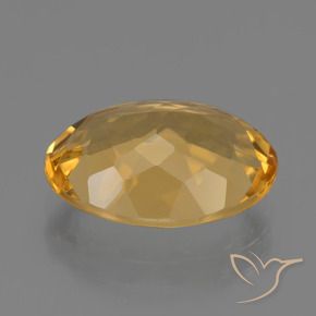 Citrino Laranja Dourado Profundo Natural 4.93ct, oval, VVS