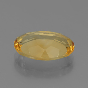 Citrino dourado natural 4,40ct, corte oval, VVS