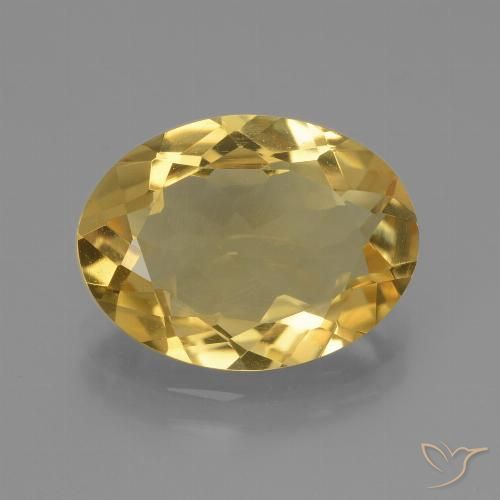 4.24ct Natural ouro médio Citrino, oval, VVS