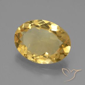 Citrino ouro médio Natural 4.24ct, oval, VVS