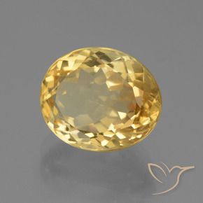 Citrino Dourado claro Natural 5.01ct, oval, VS