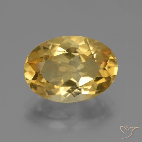 4.01ct Natural Laranja Dourada Citrino, oval, VVS-VS