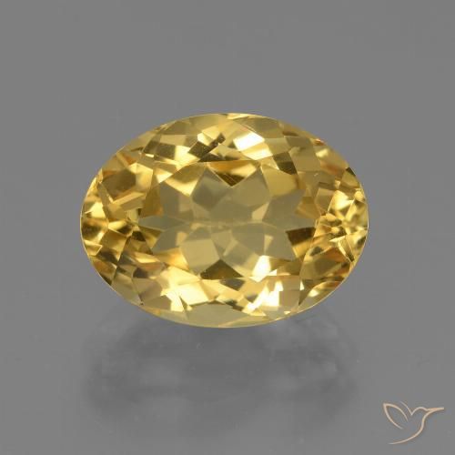 4.40ct Natural Dourado médio Citrino, oval, VVS