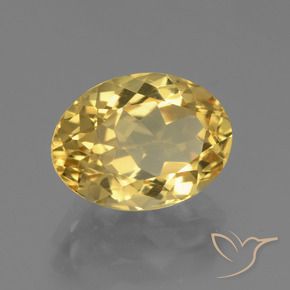 Citrino Dourado médio Natural 4.40ct, oval, VVS