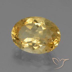Citrino Laranja Dourada Natural 5.11ct, oval, VVS-VS