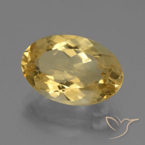 Citrino Dourado claro Natural 4.82ct, oval, VVS