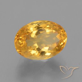Citrino Dourado médio Natural 3.98ct, oval, VVS