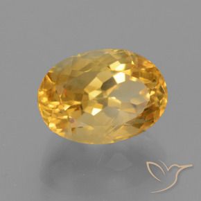 Citrino Dourado médio Natural 4.23ct, oval, VS-SI