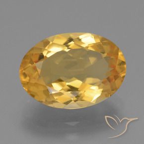 Citrino Laranja Dourado Profundo Natural 4.44ct, oval, VS