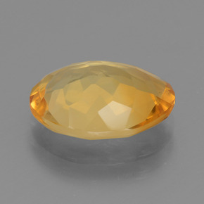 Citrino dourado natural 3,98ct, corte oval, VVS