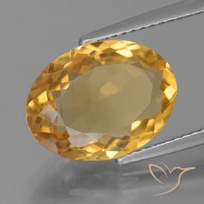 Citrino Laranja-Ouro Natural 4.44ct, oval, VS