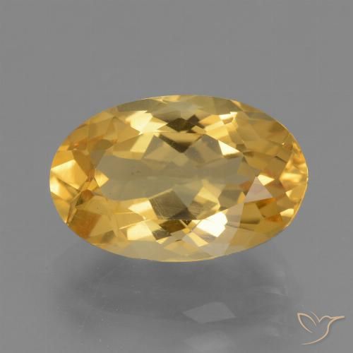 4.08ct Natural ouro médio Citrino, oval, VVS-VS