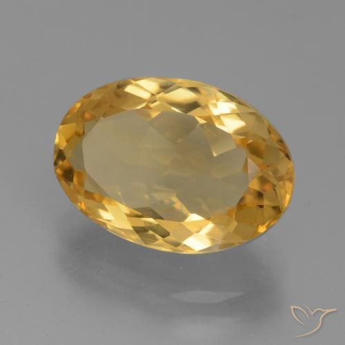 Citrino Dourado Médio-escuro Natural 4.09ct, oval, VVS