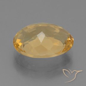 Citrino ouro médio Natural 4.39ct, oval, VVS-VS