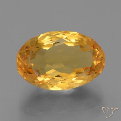 4.97ct Natural Laranja Dourada Citrino, oval, VVS