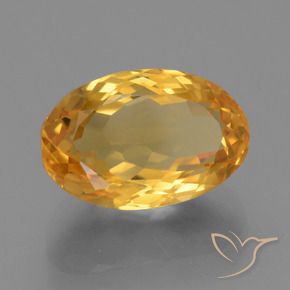 Citrino Laranja Dourada Natural 4.97ct, oval, VVS